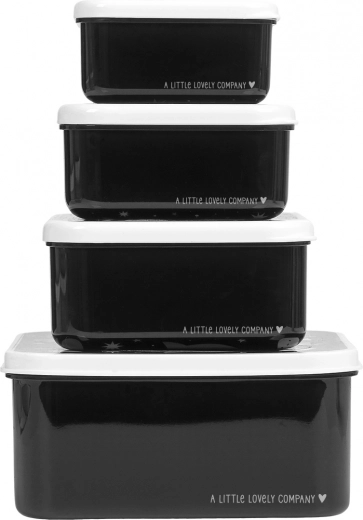 Zestaw czterech pojemników śniadaniowych A Little Lovely Company – Kosmos