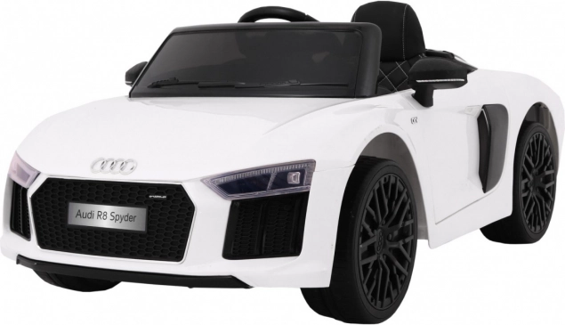 Dziecięcy elektryczny pojazd Audi R8 Spyder z pilotem – Biały