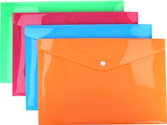 Plastowa teczka z zatrzaskiem 33 × 23,5 cm