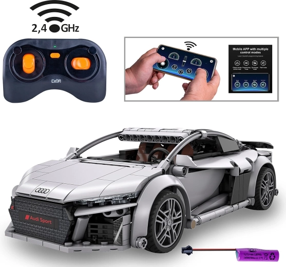 CaDA Audi R8 Coupé 1:14 zdalnie sterowany, szary