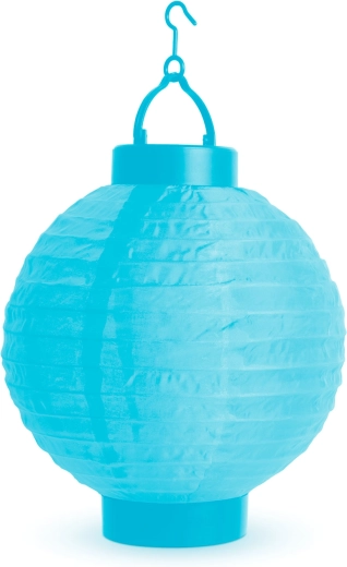Niebieski lampion LED na baterie