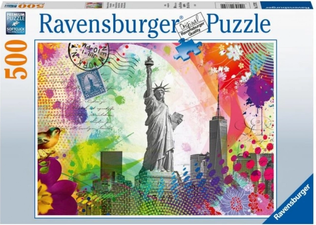 Pocztówka z Nowego Jorku – puzzle 500 elementów Ravensburger