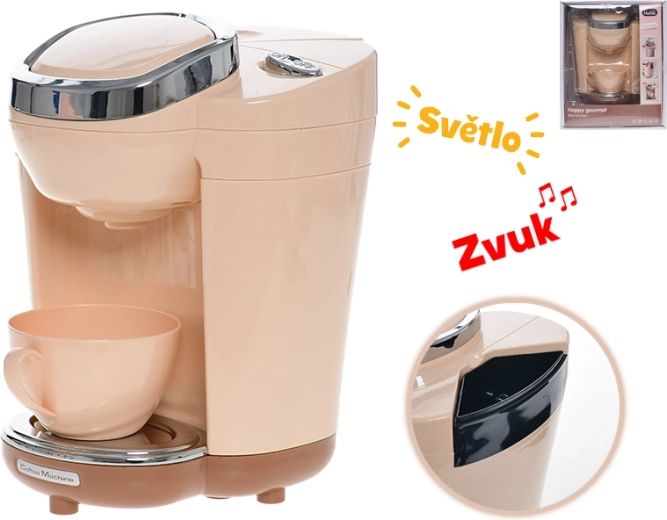Dziecięcy ekspres do kawy ze światłem i dźwiękiem na baterie 18,5 cm