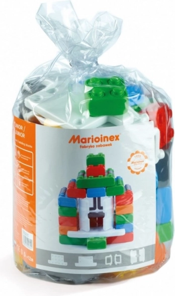 Klocki Cegły Junior, 40 elementów z oknami i drzwiami