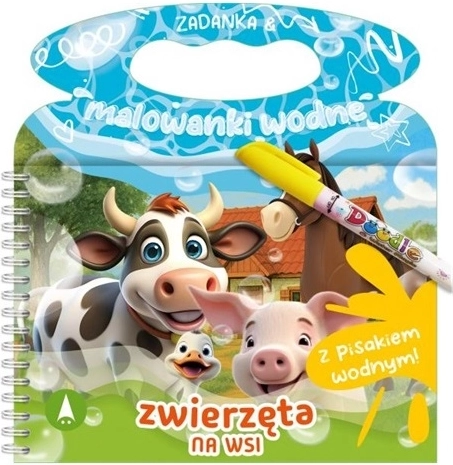 Zagadki i wodne kolorowanki – zwierzątka na farmie
