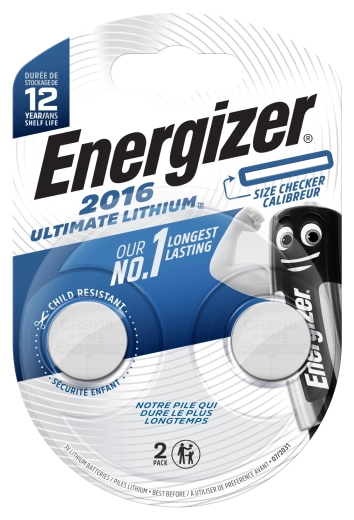Energizer Ultimate Lithium CR2016 baterie guzikowe 2 szt.