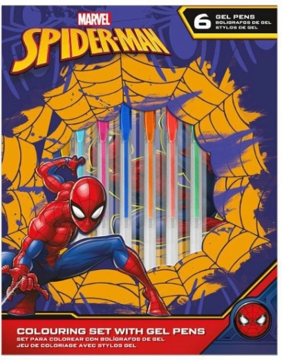 Kreatywny zestaw MARVEL SPIDER-MAN – notes i długopisy żelowe