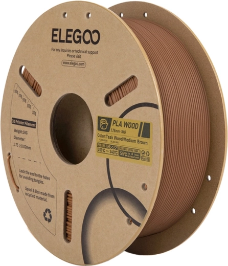 Filament Elegoo PLA z włóknami drzewnymi – dąb indyjski