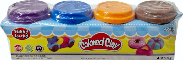 Miękka plastelina 4 kolory o owocowym zapachu SWEDE