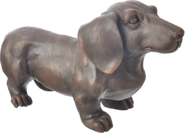Ceramiczna figurka jamnika brązowego 43 cm