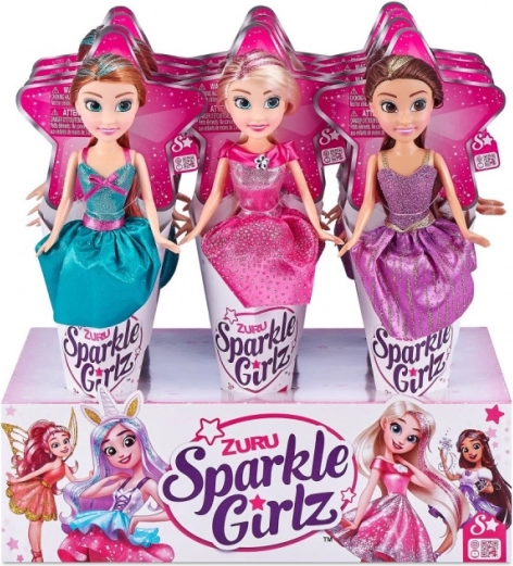Lalka SPARKLE GIRLZ księżniczka w rożku 10,5" – display 12 szt.