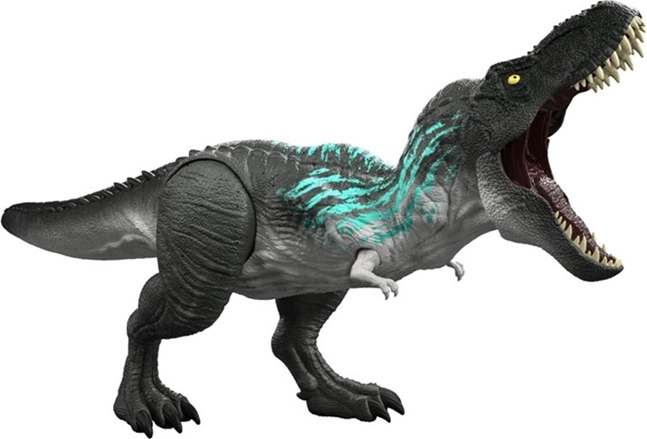 Jurassic World ryczący T‑Rex z efektami