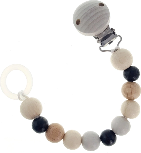 Hess klips na smoczek naturalny czarny