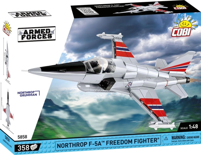 COBI Armed Forces Northrop F-5A Freedom Fighter 1:48 zestaw konstrukcyjny samolotu (358 klocków)