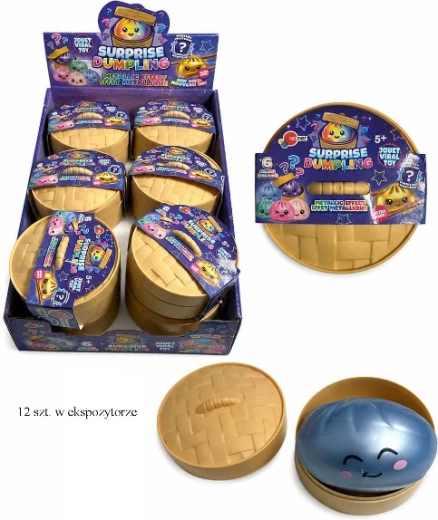 Gniotek pieróg metalik - 1 szt.