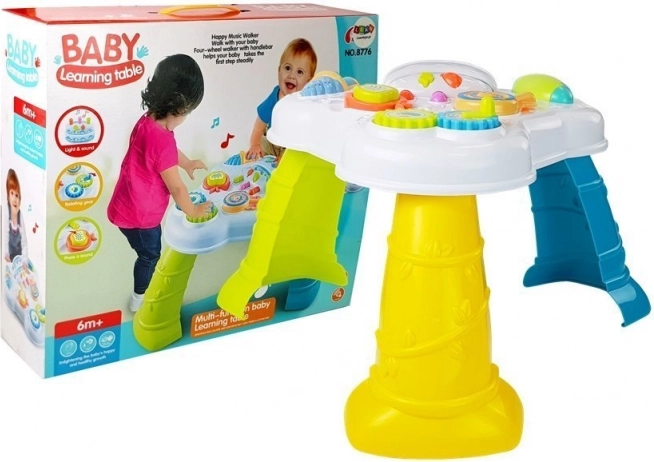 Edukacyjny stolik dla niemowląt z efektami muzycznymi