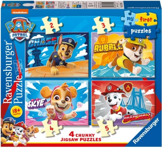 Ravensburger Moje pierwsze puzzle Psi Patrol 4w1