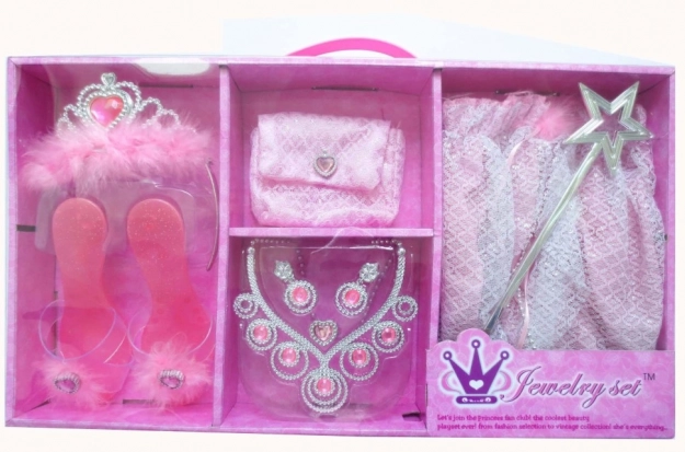 Dziecięcy zestaw księżniczki ze spódniczką i pantofelkami