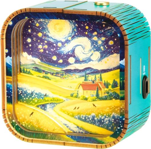 2Kids Toys 3D drewniana układanka lampka Krajobraz pod gwiazdami - 1 sztuka