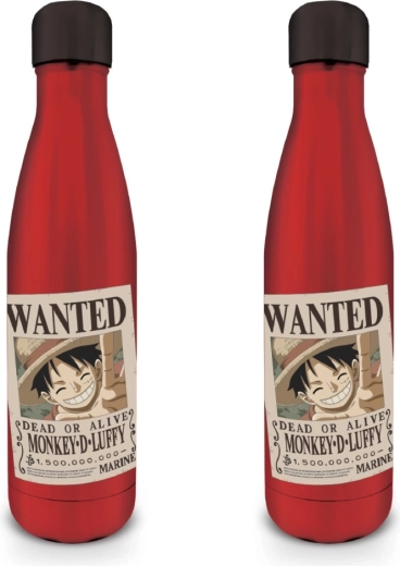 One Piece butelka ze stali nierdzewnej Wanted Luffy