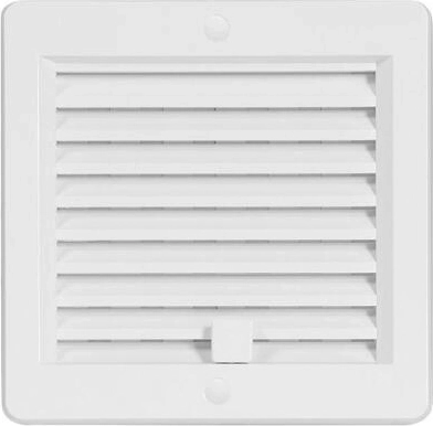 Kratka wentylacyjna z żaluzją 150 × 150 mm biała