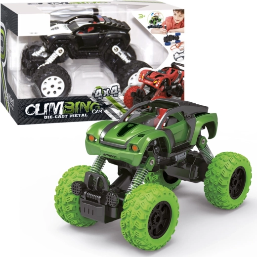 Wkręcany samochodzik 1:32 4WD z napędem naciągowym Pull Back