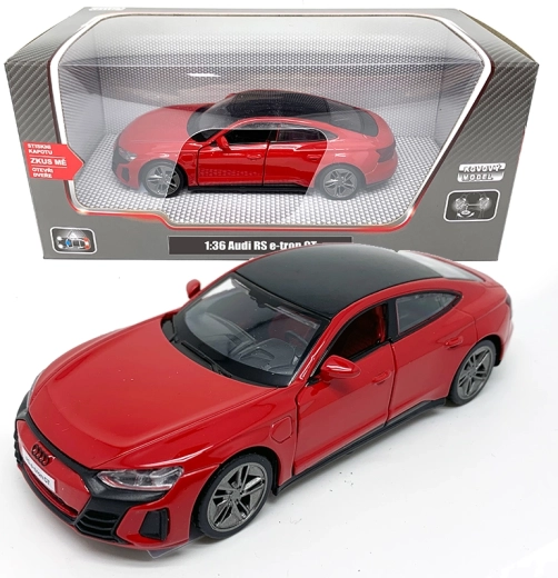Metalowy model auta 1:36 Audi RS e-tron GT ze światłami i dźwiękami