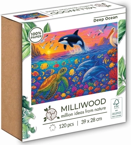 Milliwood dziecięce puzzle Deep ocean 120 elementów