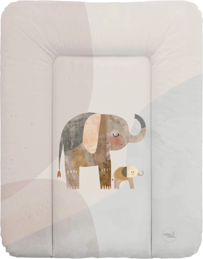 Ceba baby miękka podkładka do przewijania Basic Elephant Family 50 × 70 cm