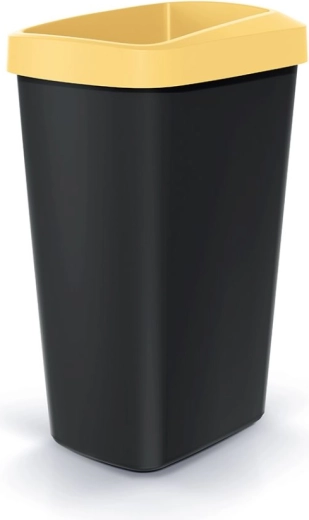 Kosz na odpady Compacta Q Drop 45 l, jasny żółty