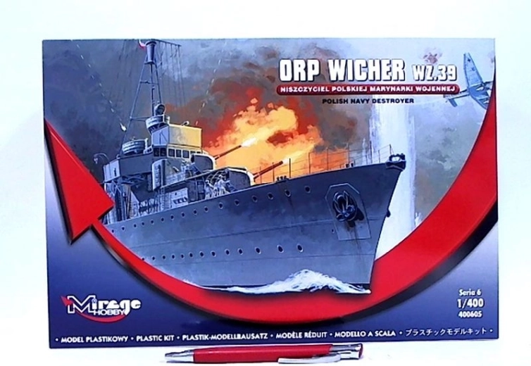 Mirage plastikowy model niszczyciela ORP Wicher w.z.39 1:400