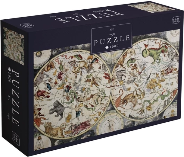 Interdruk Puzzle mapy 1: Znaki zodiaku 1000 elementów