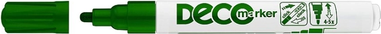 Dekoracyjny marker lakowy ICO Deco, zielony