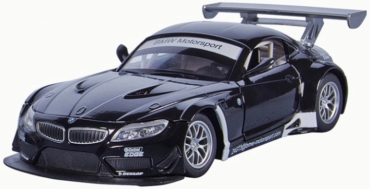 Metalowy model BMW Z4 GT3 1:32 ze światłami i dźwiękami