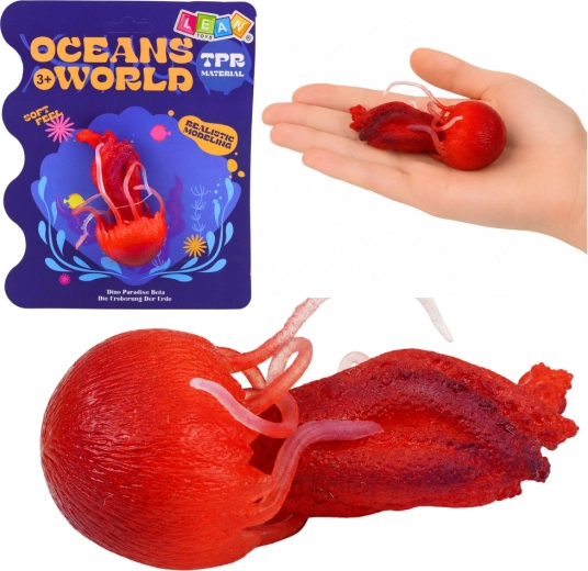 Gumowa figurka meduzy – realistyczne zwierzę morskie 9 cm
