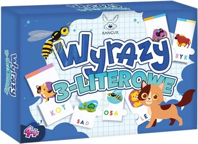 Trzyliterowe słowa – edukacyjne puzzle