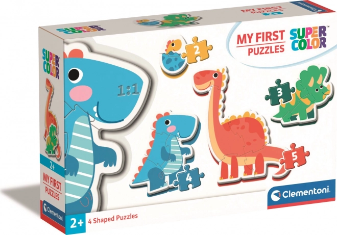 Clementoni moje pierwsze puzzle dinozaury 4w1