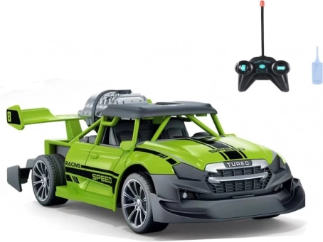 Zdalnie sterowane auto 1:20 z efektem dymu czerwone