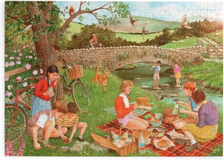 Puzzle House of Puzzles Piknik i odkrywanie, 500 dużych elementów