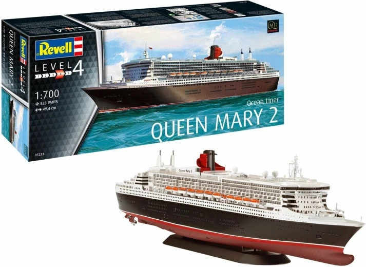 Plastikowy model statku Queen Mary 2 1:700