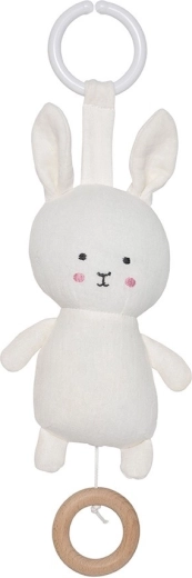 Jabadabado Bunny tekstylny grający zajączek biały