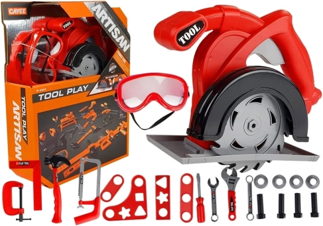 Duży zestaw narzędzi dla dzieci 23 elementów