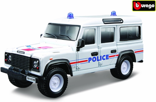 Bburago Land Rover Defender 110 Emergency Force 1:50 metalowy model
