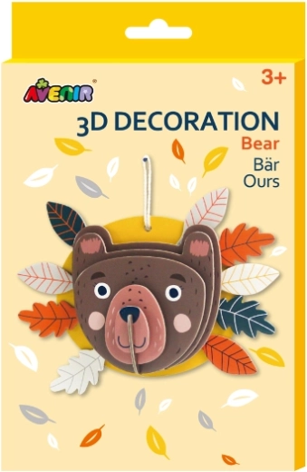 3D dekoracja miś do zawieszenia – kreatywna papierowa układanka