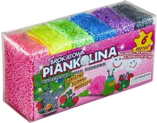 Błyszcząca pianka 6 kolorów