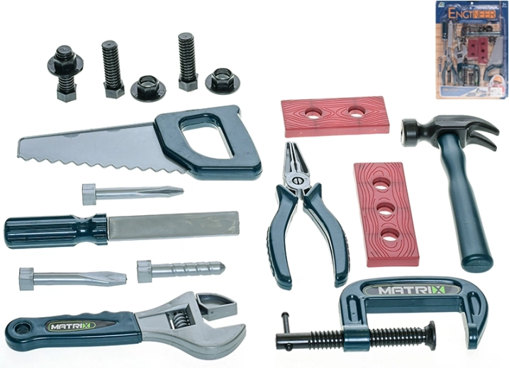 Zestaw narzędzi dla dzieci 17 szt. na karcie