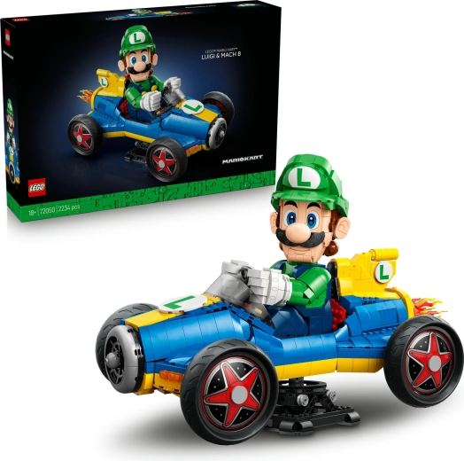 LEGO Super Mario Luigi i Mach 8 z Mario Kart