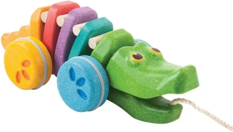 PlanToys tańczący krokodyl tęczowy