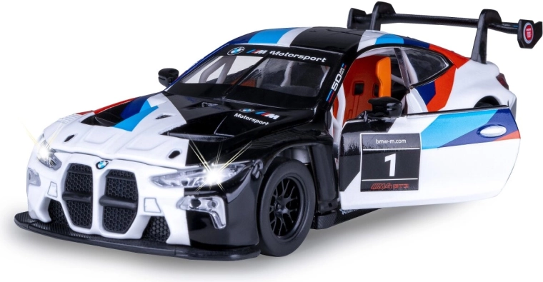 Metalowy model BMW M4 GT3 1:24 biały