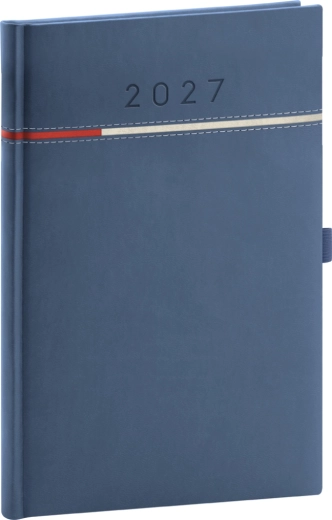 Notique tygodniowy terminarz Tomy 2027 niebiesko-czerwony 15 × 21 cm